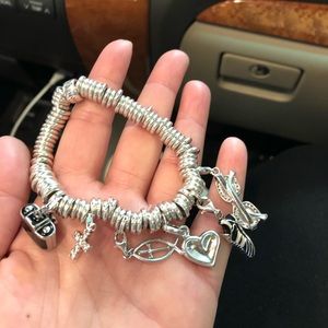 Links of London Sweetie Charm Bracelet w/ 6 charms